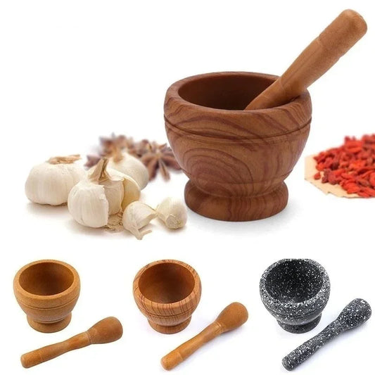 Kitchen Mortar & Pestle – Garlic, Herbs & Spice Grinder